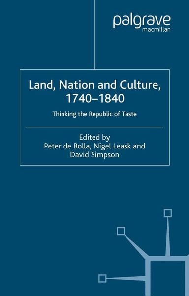 Produktbild: Land, Nation and Culture, 1740-1840