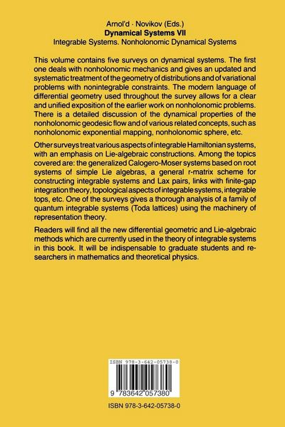 Produktbild: Dynamical Systems VII