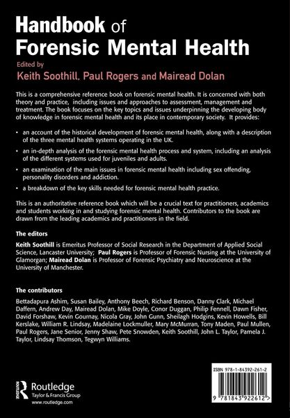 Produktbild: Handbook of Forensic Mental Health