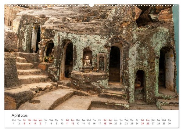 Produktbild: Life in Myanmar, Burma (Wall Calendar 2026 DIN A2 landscape), CALVENDO 12 Month Wall Calendar