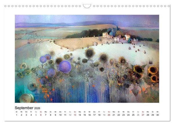 Produktbild: Das blau-violette Jahr (Wandkalender 2026 DIN A3 quer), CALVENDO Monatskalender