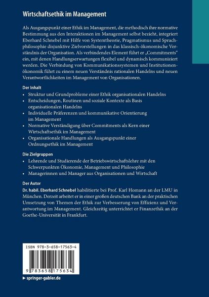 Produktbild: Wirtschaftsethik im Management
