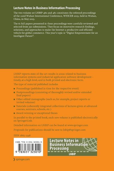 Produktbild: E-Business. Digital Empowerment for an Intelligent Future