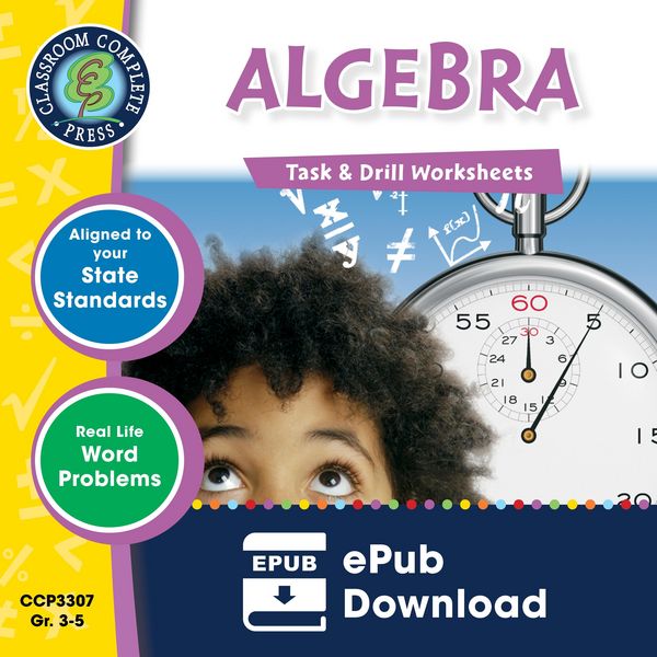 Produktbild: Algebra - Task & Drill Sheets Gr. 3-5