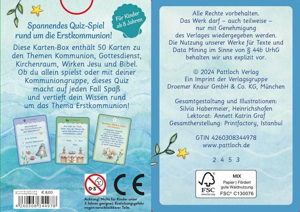 Produktbild: Der Wunschfisch. 50 x Spiel- und R&auml;tselspa&szlig; zur Erstkommunion