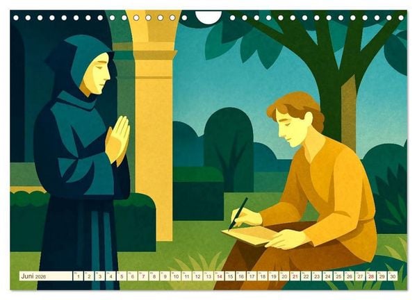 Produktbild: Hermann Hesse. Sein Leben, seine Werke (Wandkalender 2026 DIN A4 quer), CALVENDO Monatskalender
