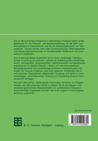 Produktbild: Stoffumsatz im wurzelnahen Raum