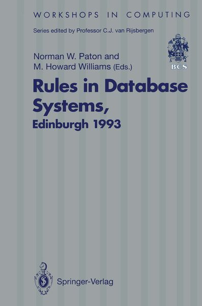 Produktbild: Rules in Database Systems