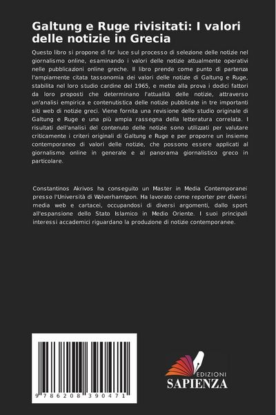 Produktbild: Galtung e Ruge rivisitati: I valori delle notizie in Grecia