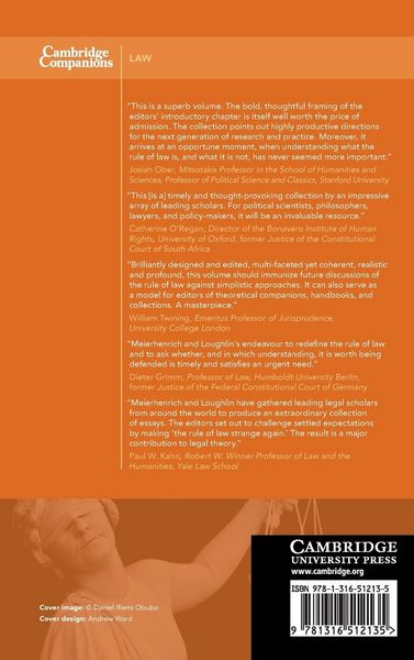 Produktbild: The Cambridge Companion to the Rule of Law