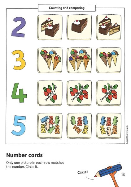 Produktbild: Preschool Activity Book for 5 Years - Boys and Girls - Numbers and quantities
