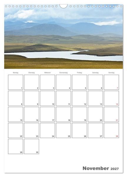 Produktbild: Schottland f&uuml;r Naturliebhaber (Wandkalender 2027 DIN A3 hoch), CALVENDO Monatskalender