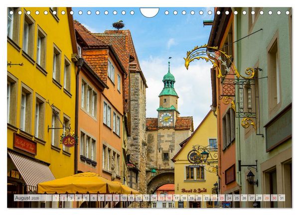Produktbild: Rothenburg ob der Tauber Impressionen (Wandkalender 2026 DIN A4 quer), CALVENDO Monatskalender