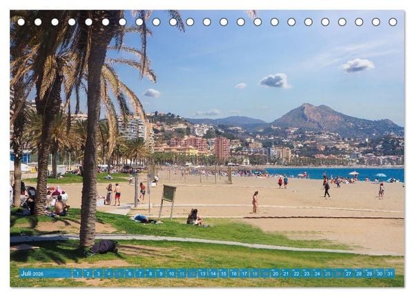 Produktbild: Malaga Highlights der Stadt an der Costa del Sol (Tischkalender 2026 DIN A5 quer), CALVENDO Monatskalender