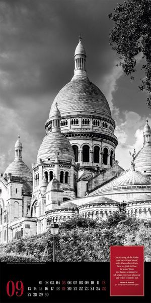 Produktbild: Paris, je t&rsquo;aime Literatur-Kalender 2027