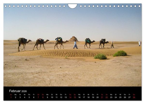 Produktbild: Sahara W&uuml;stentrekking (Wandkalender 2026 DIN A4 quer), CALVENDO Monatskalender