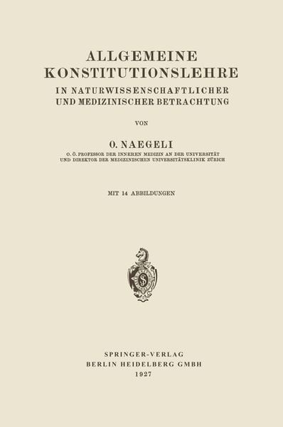 Produktbild: Allgemeine Konstitutionslehre