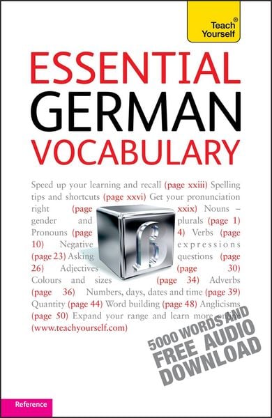 Teach Yourself. Essential German Vocabulary, Taschenbuch von Lisa Kahlen, Hodder And Stoughton, 978-1-4441-0364-9