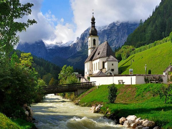 Produktbild: CALVENDO Puzzle Malerwinkel Pfarrkirche St.Sebastian | 1000 Teile Lege-Gr&ouml;&szlig;e 64 &times; 48 cm Foto-Puzzle f&uuml;r gl&uuml;ckliche Stunden