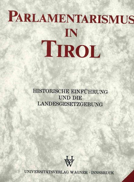 Produktbild: Parlamentarismus in Tirol