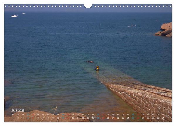 Produktbild: Bretagne - Sehnsucht in Blau (Wandkalender 2026 DIN A3 quer), CALVENDO Monatskalender