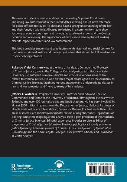Produktbild: Briefs of Leading Cases in Law Enforcement