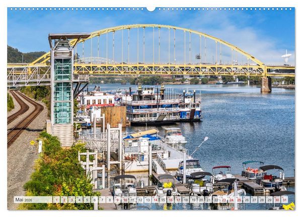 Produktbild: PITTSBURGH Charmante Impressionen (hochwertiger Premium Wandkalender 2026 DIN A2 quer), Kunstdruck in Hochglanz