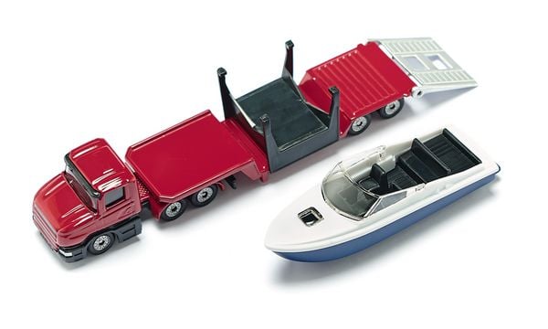 Produktbild: Siku 1613 Tieflader mit Boot