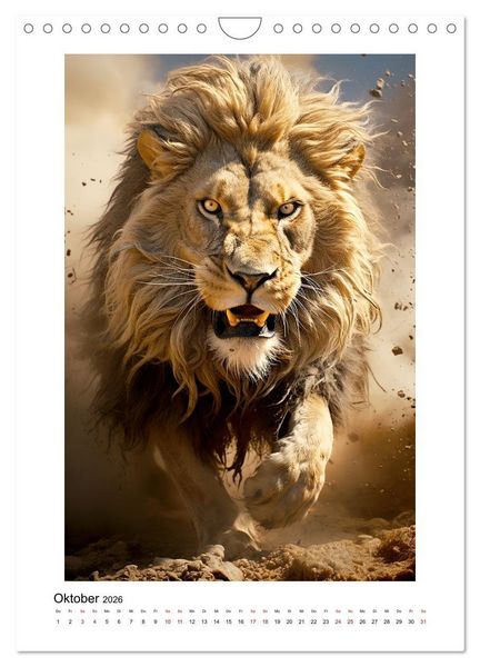 Produktbild: Highspeed Tiere (Wandkalender 2026 DIN A4 hoch), CALVENDO Monatskalender