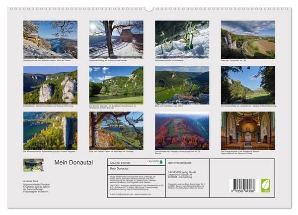 Produktbild: Mein Donautal (hochwertiger Premium Wandkalender 2027 DIN A2 quer), Kunstdruck in Hochglanz