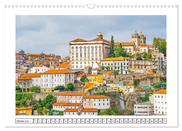 Produktbild: Porto - Stadt am Rio Douro (Wandkalender 2026 DIN A3 quer), CALVENDO Monatskalender