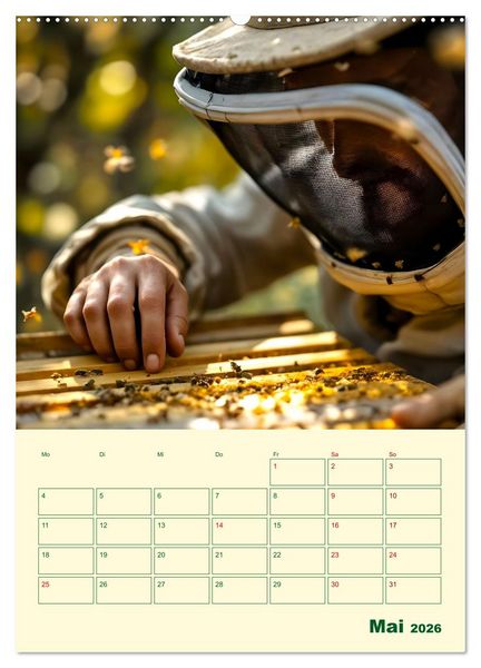 Produktbild: Bienenblick &ndash; Ein Jahr mit den Bienen (Wandkalender 2026 DIN A2 hoch), CALVENDO Monatskalender