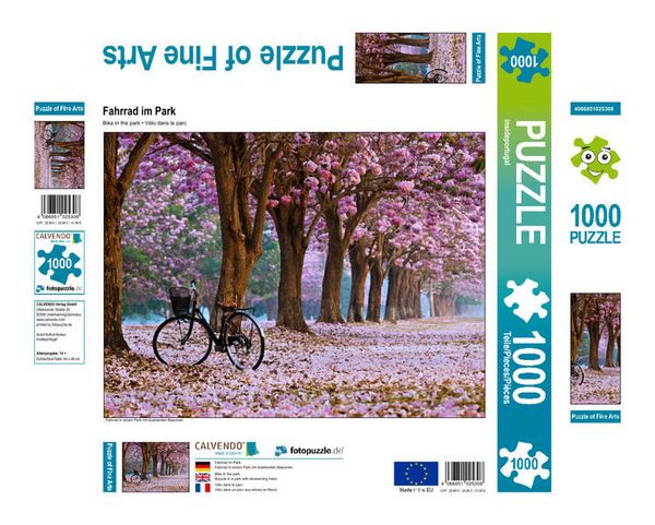 Produktbild: CALVENDO Puzzle Fahrrad im Park | 1000 Teile Lege-Gr&ouml;&szlig;e 64x48cm Foto-Puzzle f&uuml;r gl&uuml;ckliche Stunden