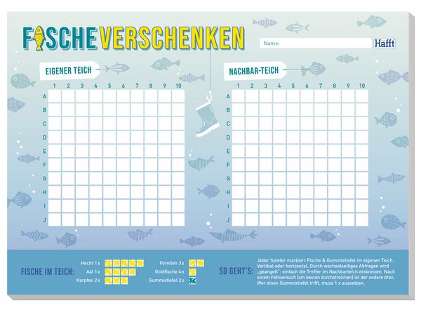 Produktbild: Spiele-Block Fische Verschenken A5