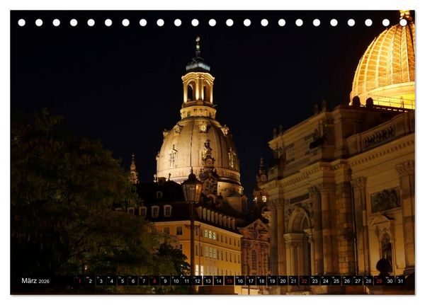 Produktbild: Elbflorenzansichten (Tischkalender 2026 DIN A5 quer), CALVENDO Monatskalender