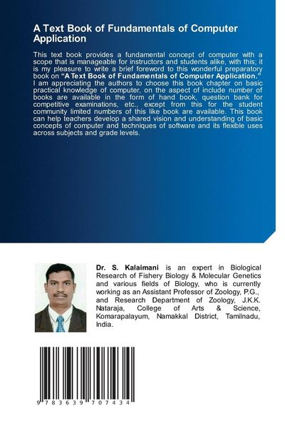 Produktbild: A Text Book of Fundamentals of Computer Application