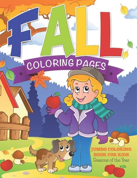 Produktbild: Fall Coloring Pages (Jumbo Coloring Book for Kids - Seasons of the Year)