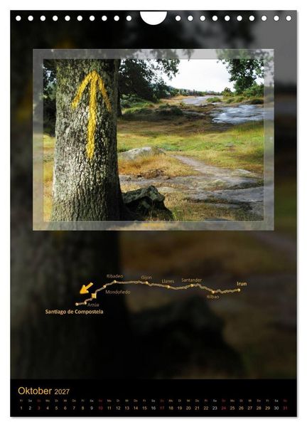 Produktbild: Camino del Norte (Wandkalender 2027 DIN A4 hoch), CALVENDO Monatskalender