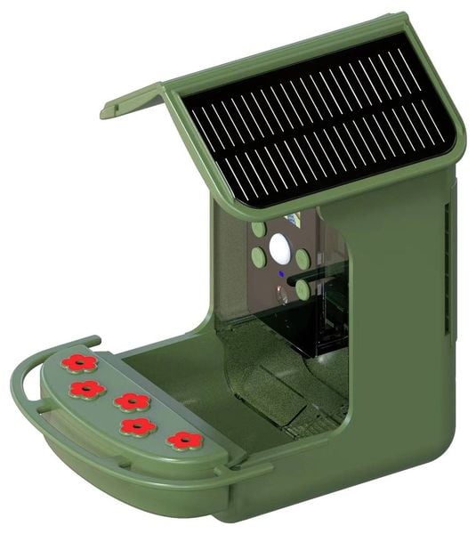 Produktbild: Braun Phototechnik Bird Cam 130 Solar Wildkamera mit Futterspender Gr&uuml;n