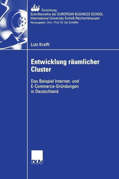 Produktbild: Entwicklung r&auml;umlicher Cluster
