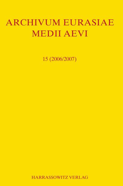 Produktbild: Archivum Eurasiae Medii Aevi 15 (2006/2007)