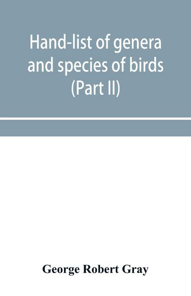Produktbild: Hand-list of genera and species of birds