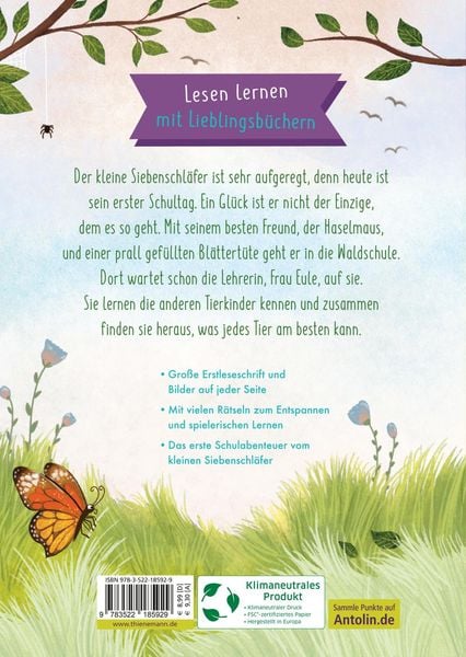Produktbild: Kleine Lesehelden: Der kleine Siebenschläfer kommt in die Schule