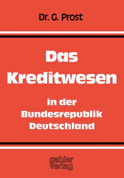 Produktbild: Das Kreditwesen in der Bundesrepublik Deutschland