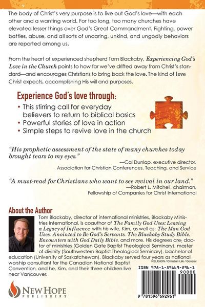 Produktbild: Experiencing God's Love in the Church: The Missing Ingredient in Today's Church and How to Bring It Back