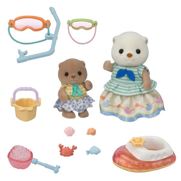 Produktbild: Sylvanian Families 5804 - Sea Otter Sisters Splashy Snorkel Set, Seeotter Schnorchel Spielset