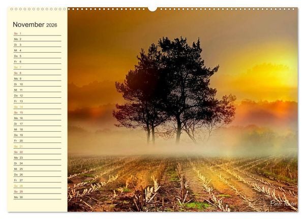 Produktbild: Friesland, verzauberte Landschaft an der Nordsee (hochwertiger Premium Wandkalender 2026 DIN A2 quer), Kunstdruck in Hochglanz