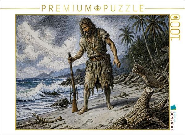 CALVENDO Puzzle Robinson Crusoe / Daniel Defoe 1719 | 1000 Teile Lege-Größe 64 × 48 cm Foto-Puzzle für glückliche Stunden