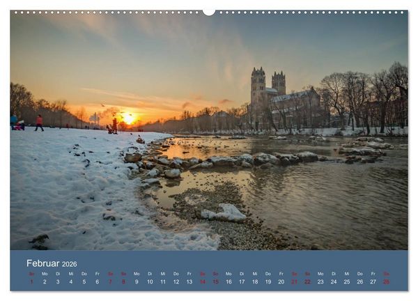 Produktbild: Bezauberndes M&uuml;nchen - Die bayrische Landeshauptstadt und ihr Umland. (Wandkalender 2026 DIN A2 quer), CALVENDO Monatskalender