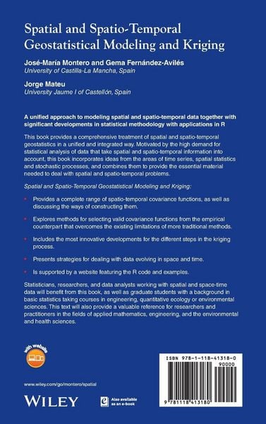 Produktbild: Spatial and Spatio-Temporal Geostatistical Modeling and Kriging